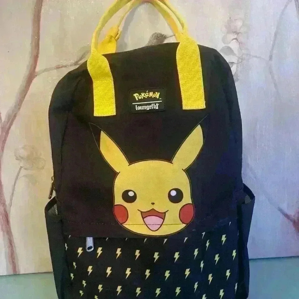 Loungefly x Pokemon Pikachu Extremely Rare Black Backpack Laptop Storage - Picture 2 of 9